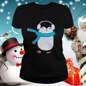 Cute Penguin Bird Headphone Christmas shirt