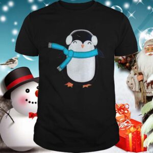 Cute Penguin Bird Headphone Christmas shirt