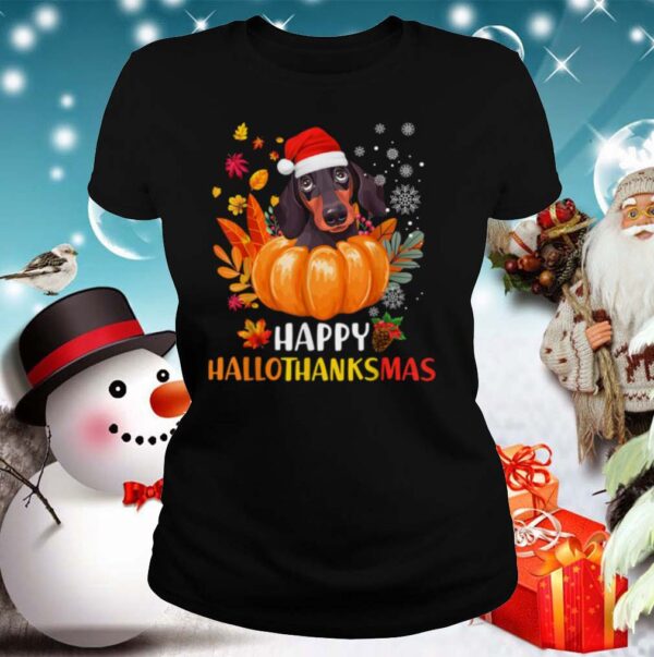 Dachshund Hallothanksmas shirt