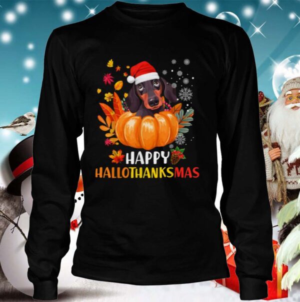 Dachshund Hallothanksmas shirt