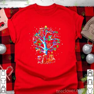 Dachshund Santa Tree Light Merry Christmas shirt