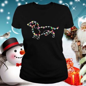 Dachshund lights Christmas shirt