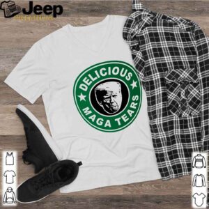 Donald Trump Delicious maga tears Starbucks shirt