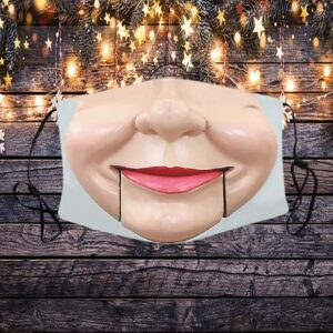 Dummy Face Halloween Cosplay Printed Washable Face Mask