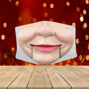 Dummy Face Halloween Cosplay Printed Washable Face Mask