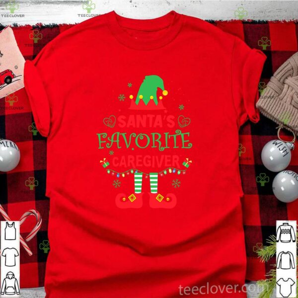 ELF Santa’s Favorite Caregiver Merry Christmas Sweathoodie, sweater, longsleeve, shirt v-neck, t-shirt