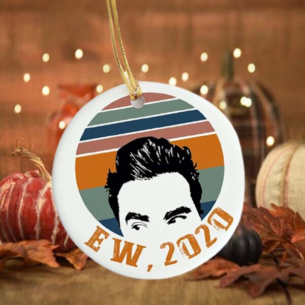 Ew 2020 David Vintage Funny Decorative Christmas Circle Ornament