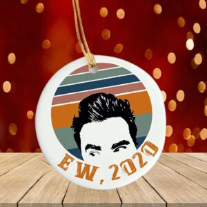 Ew 2020 David Vintage Funny Decorative Christmas Circle Ornament