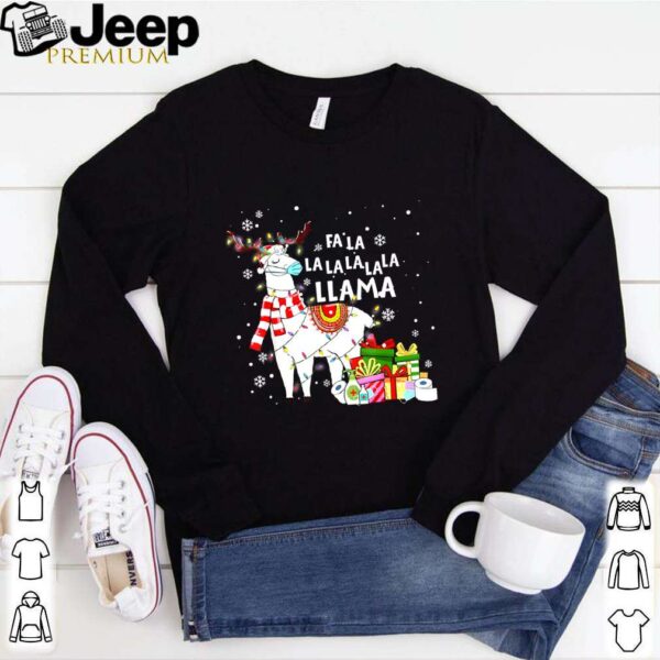 Fa La La Llama Christmas 2020 Llama Face Mask hoodie, sweater, longsleeve, shirt v-neck, t-shirt