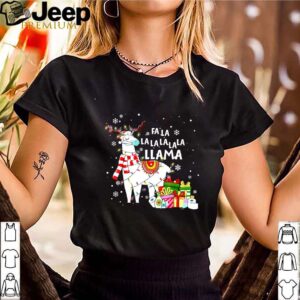 Fa La La Llama Christmas 2020 Llama Face Mask shirt