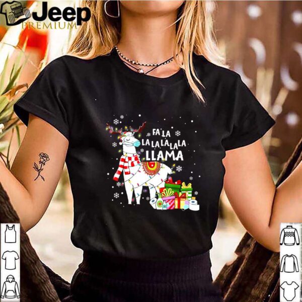 Fa La La Llama Christmas 2020 Llama Face Mask hoodie, sweater, longsleeve, shirt v-neck, t-shirt