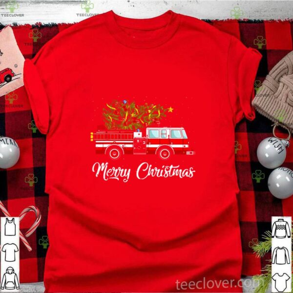 Firefighter Merry Christmas shirt