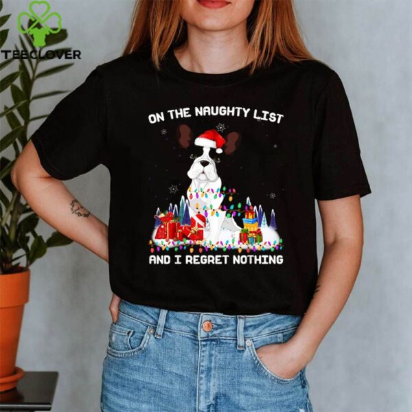 French Bulldog Dog Naughty Christmas Reindeer Dog shirt