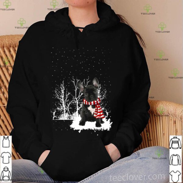 French Bulldog Snow Scarf Christmas shirt