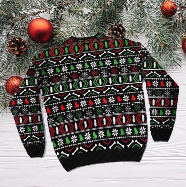 Funny Pug In The Gift Box Ugly Sweater For Pug Lovers On Christmas Days