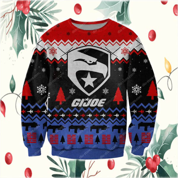 G.i.joe Cobra 3D Print Knitting Pattern Ugly Christmas Sweater