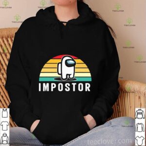 Gaming Meme Impostor Among Game Us Sus Gift Vintage Sunset hoodie, sweater, longsleeve, shirt v-neck, t-shirt 2