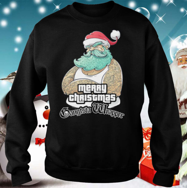 Gangsta Wrapper Merry Christmas Holidays Gamer Gangsta Wrapper