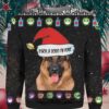 German Shepherd Dog And Fuck You 2020 I’m Done 3D Ugly Christmas Sweater Hoodie