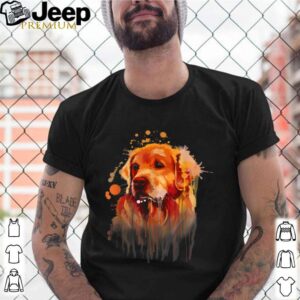 Golden Retriever Painting Dog Art Print shirt