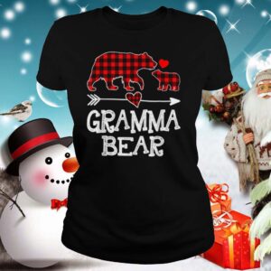 Gramma Bear Christmas Pajama Red Plaid Buffalo