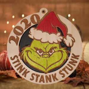 Grinch 2020 Christmas Stink Stank Stunk Ornament