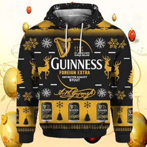 Guinness Foreign Extra Stout 3D Print Ugly Hoodie