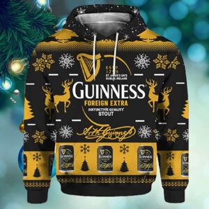 Guinness Foreign Extra Stout 3D Print Ugly Hoodie