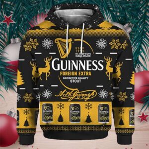 Guinness Foreign Extra Stout 3D Print Ugly Hoodie