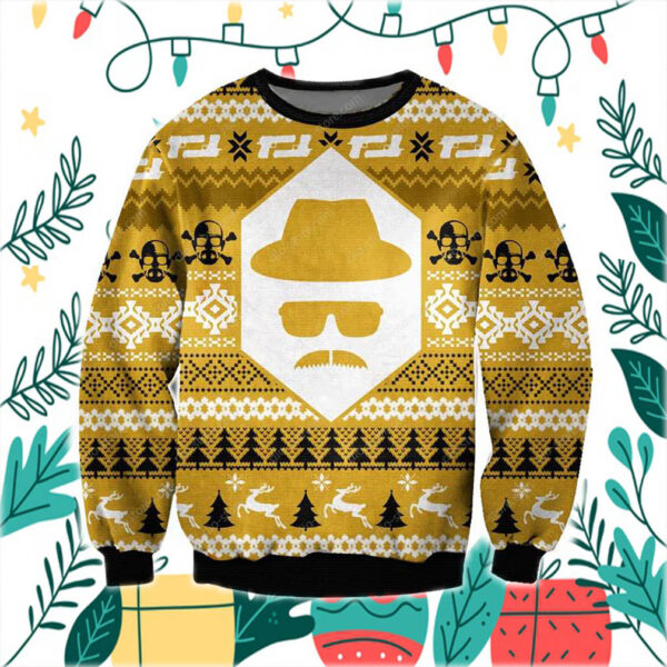 Heisenberg Breaking Bad 3D Print Ugly Christmas Sweathoodie, sweater, longsleeve, shirt v-neck, t-shirt