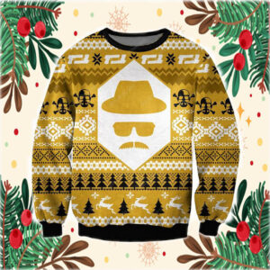 Heisenberg Breaking Bad 3D Print Ugly Christmas Sweatshirt