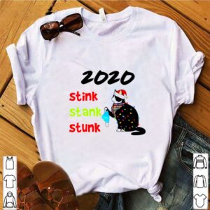 Hand Black Cat Santa Holding Mask 2020 Stink Stank Stunk Christmas Light