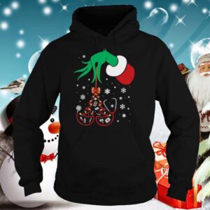Hand Grinch Holding Tree Nurse Christmas
