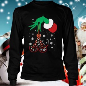 Hand Grinch Holding Tree Nurse Christmas