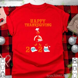 Happy thanksgiving 2020 turkey face mask quarantine shirt