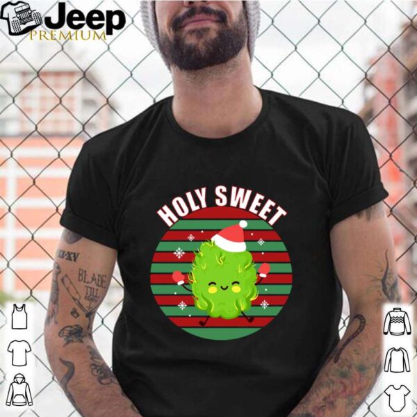 Holy Sweet Weed Bud Retro Chrismas shirt
