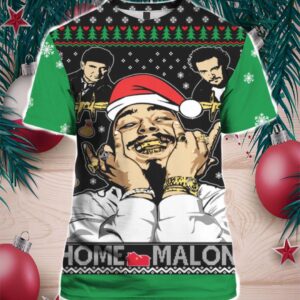 Home Malone Home Alone Post Malone Parody 3D Ugly Christmas S