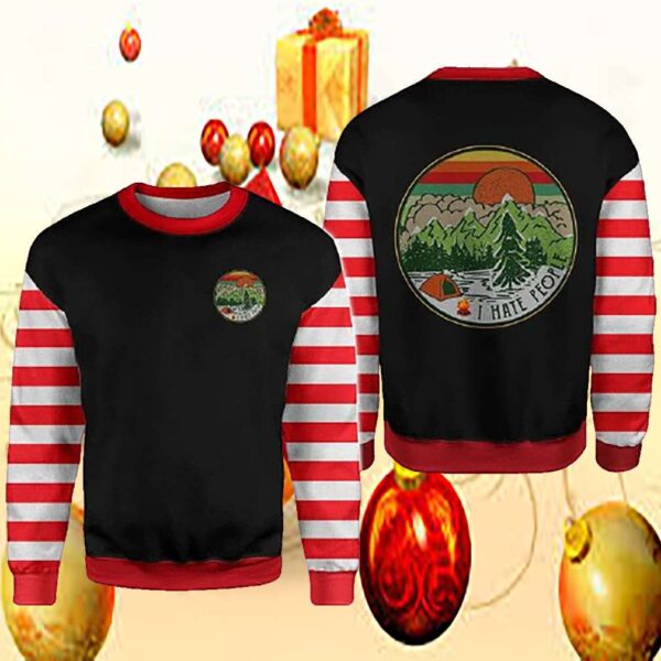 I Hate People Christmas Camping 3D All Over Printed Shirt