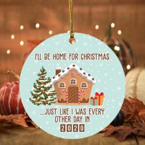 My Christmas Spirit Comes From Margarita Decorative Christmas Ornament- Holiday Flat Circle Ornament Kee
