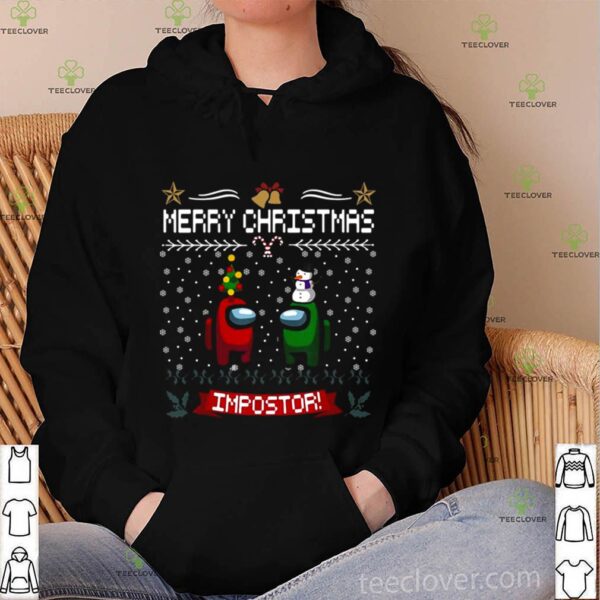 Impostor Imposter Among Game Us Sus Merry Christmas hoodie, sweater, longsleeve, shirt v-neck, t-shirt