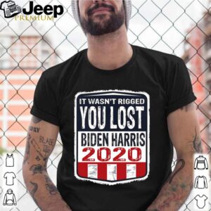 It wasn’t rigged you lost. Biden harris election 2020