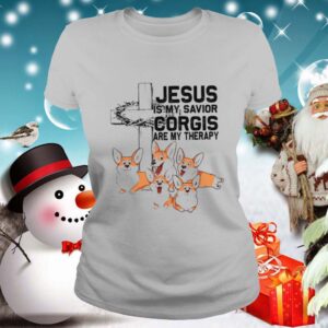 Jesus Is My Savior Corgis Are Therapy shirt