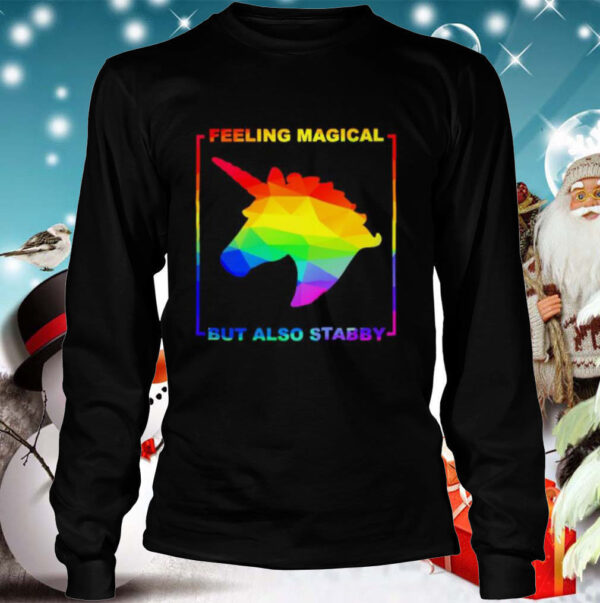 LGBT unicorn feeling magical but also stabby