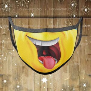Laughing Emoji face mask