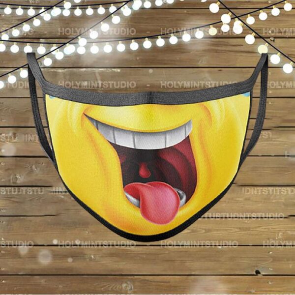 Laughing  Emoji  face  mask