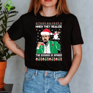 Leo Laughing Dank Meme Snowman When They Realize The Eggong Is Spiked Ugly Merry Christmas SweatshirtLeo Laughing Dank Meme Snowman When They Realize The Eggong Is Spiked Ugly Merry Christmas Sweatshirt