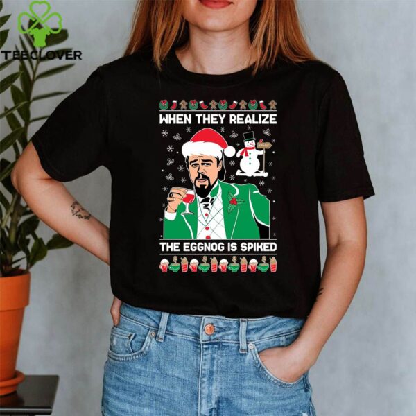 Leo Laughing Dank Meme Snowman When They Realize The Eggong Is Spiked Ugly Merry Christmas SweatshirtLeo Laughing Dank Meme Snowman When They Realize The Eggong Is Spiked Ugly Merry Christmas Sweatshirt