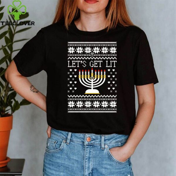 Lets Get Lit – Ugly Hanukkah Sweater Style Essenti hoodie, sweater, longsleeve, shirt v-neck, t-shirt