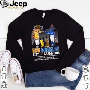 Los Angeles Lakers vs Los Angeles Dodgers Los Angeles city of champions 2020 NBA champions shirt