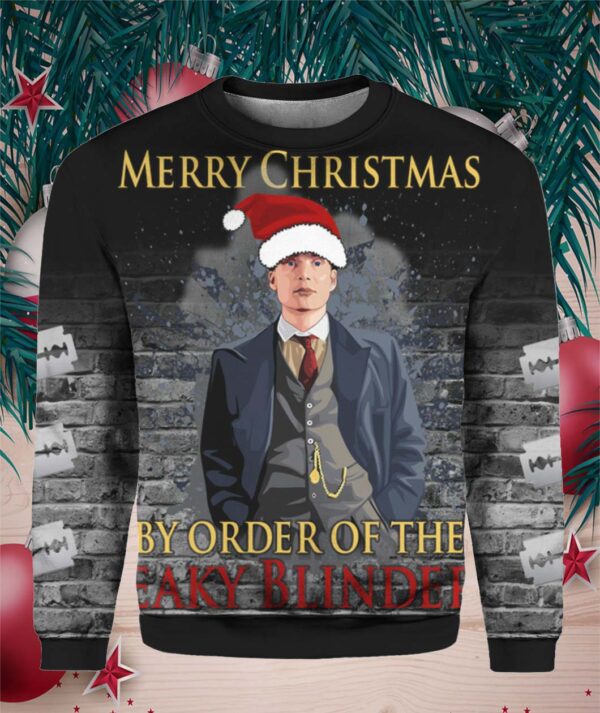 Merry Christmas By Order Of The Peaky Blinders 3D Christmas Sweater Hoodie shirt